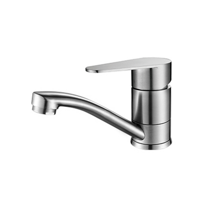 Смеситель для кухни 832-15, INOX, длина гусака 15 см
