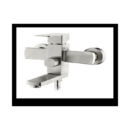 Смеситель для ванны 409, INOX, гусак 20 см