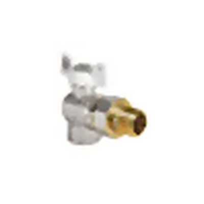 Шаровый кран с фитингом, угловой KOER KR 228. W — 1/2″ белый