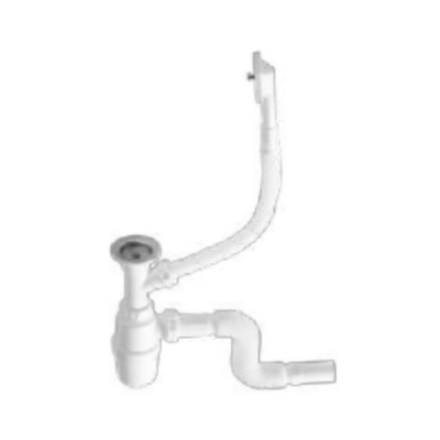 Прикручивающийся выпуск 1 1/2″ (Ø40) отвод для стиральной машины винт 6×40 чашка из нержавеющей стали, прямоугольный перелив гибкий отвод в канализацию Ø40×Ø40/50 — 1325