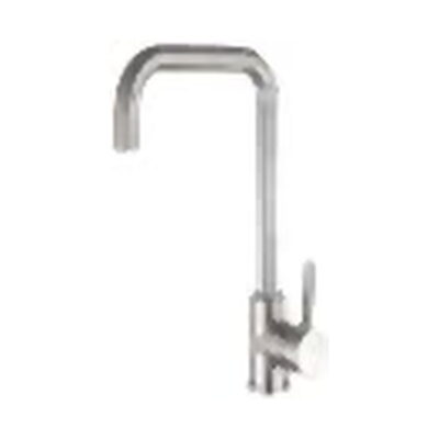 Смеситель для кухни 891, INOX, картридж 35 мм,крепление на гайке,подводка 40 см