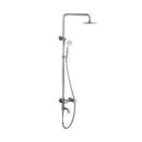 Душевая стойка 825, INOX, встроенный смеситель, шланг, лейка в комплекте